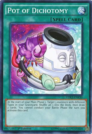 Pot of Dichotomy LDK2-ENK30 card from Legendary Decks II