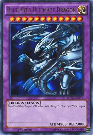 Blue-Eyes Ultimate Dragon LDK2-ENK40 card from Legendary Decks II