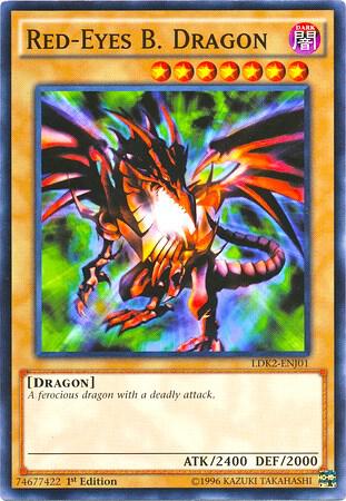Red-Eyes B. Dragon LDK2-ENJ01 card from Legendary Decks II