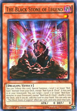 The Black Stone of Legend LDK2-ENJ05 card from Legendary Decks II