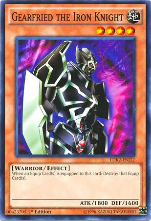 Gearfried the Iron Knight LDK2-ENJ12 card from Legendary Decks II
