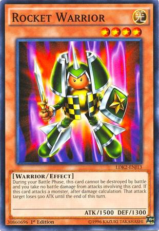 Rocket Warrior LDK2-ENJ13 card from Legendary Decks II