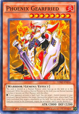 Phoenix Gearfried LDK2-ENJ16 card from Legendary Decks II