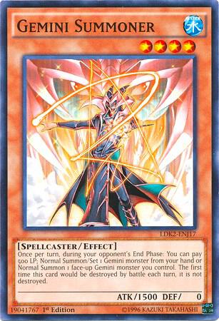 Gemini Summoner LDK2-ENJ17 card from Legendary Decks II