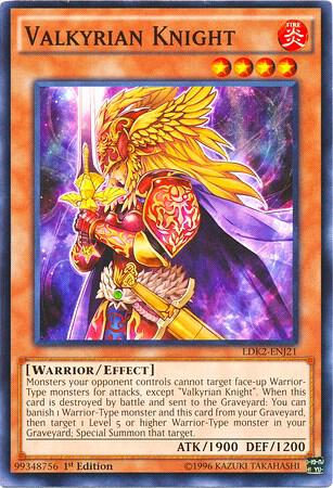 Valkyrian Knight LDK2-ENJ21 card from Legendary Decks II
