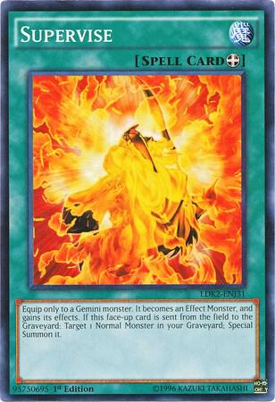 Supervise LDK2-ENJ31 card from Legendary Decks II