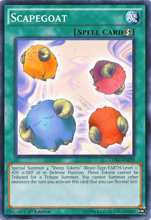 Scapegoat LDK2-ENJ28 card from Legendary Decks II