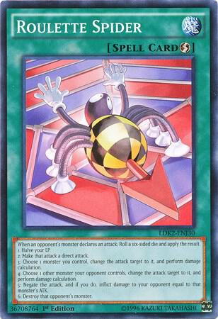 Roulette Spider LDK2-ENJ30 card from Legendary Decks II