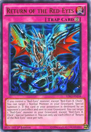 Return of the Red-Eyes LDK2-ENJ34 card from Legendary Decks II