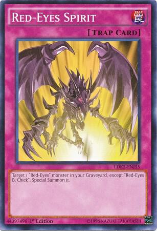 Red-Eyes Spirit LDK2-ENJ35 card from Legendary Decks II