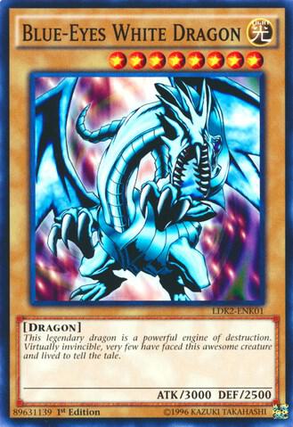 Blue-Eyes White Dragon (Version 1) LDK2-ENK01 card from Legendary Decks II