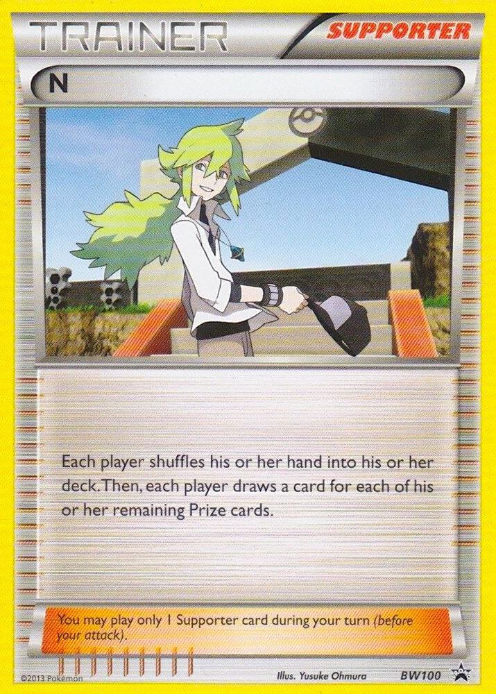 N (Supporter) BW100 card from Deck Exclusives