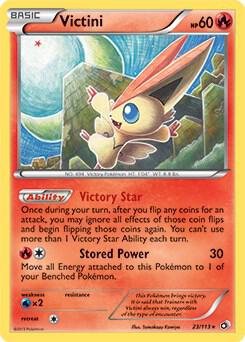 Victini - 23/113 (BW Legendary Treasures) 023/113 card from Deck Exclusives