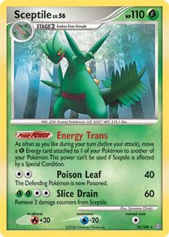 Sceptile - 10/100 (DP Stormfront) 010/100 card from Deck Exclusives