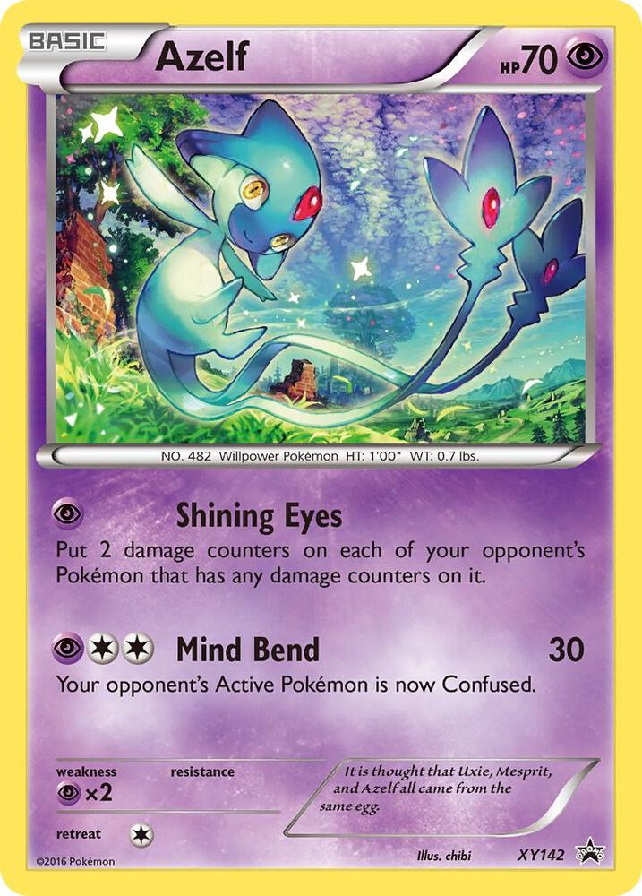 Azelf XY142 card from XY Promos
