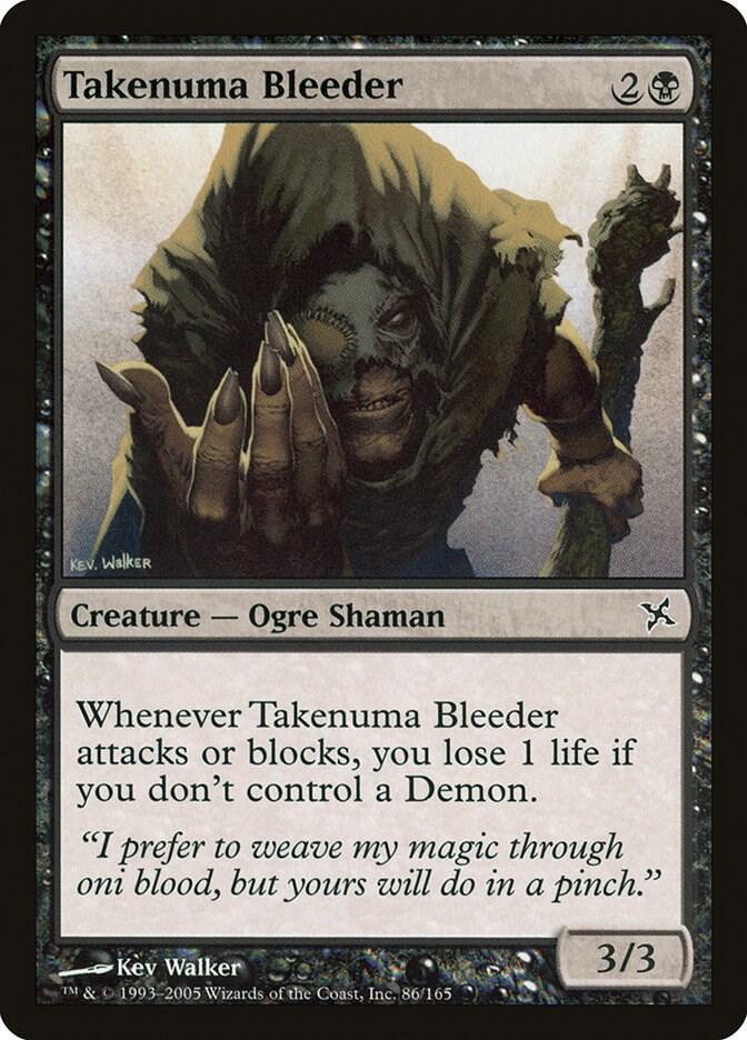 Takenuma Bleeder 86 card from Betrayers of Kamigawa