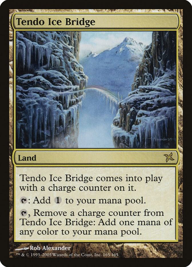 Tendo Ice Bridge 165 card from Betrayers of Kamigawa