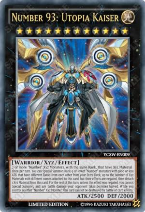 Number 93: Utopia Kaiser YCSW-EN009 card from Yu-Gi-Oh! Championship Series Prize Cards