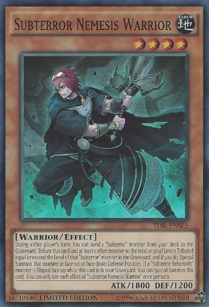 Subterror Nemesis Warrior TDIL-ENSE3 card from The Dark Illusion