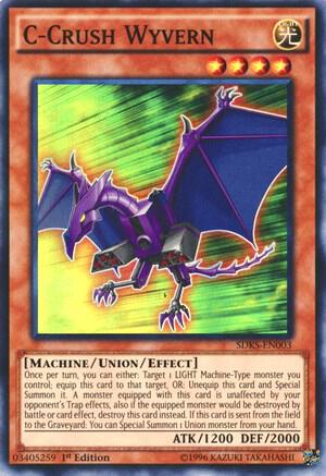 C-Crush Wyvern SDKS-EN003 card from Structure Deck: Seto Kaiba