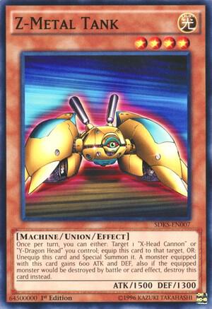 Z-Metal Tank SDKS-EN007 card from Structure Deck: Seto Kaiba