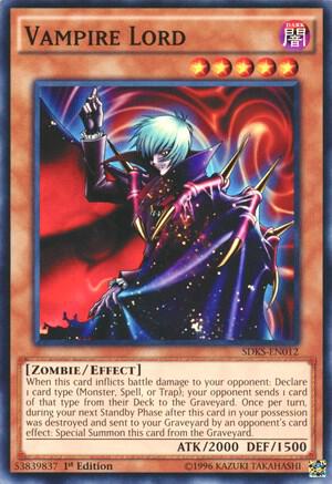 Vampire Lord SDKS-EN012 card from Structure Deck: Seto Kaiba