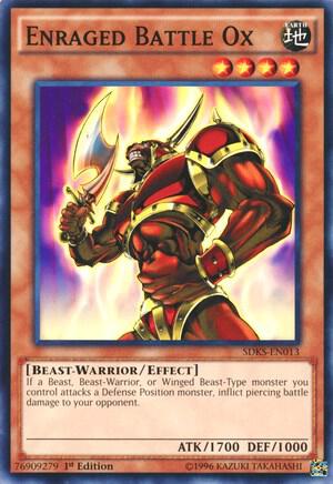 Enraged Battle Ox SDKS-EN013 card from Structure Deck: Seto Kaiba