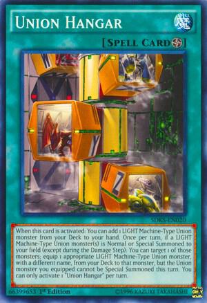 Union Hangar SDKS-EN020 card from Structure Deck: Seto Kaiba
