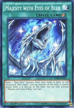 Majesty with Eyes of Blue SDKS-EN021 card from Structure Deck: Seto Kaiba