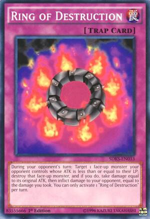 Ring of Destruction SDKS-EN033 card from Structure Deck: Seto Kaiba