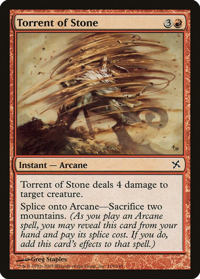 Torrent of Stone 119 card from Betrayers of Kamigawa