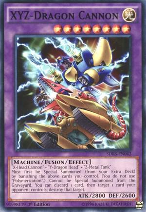 XYZ-Dragon Cannon SDKS-EN042 card from Structure Deck: Seto Kaiba