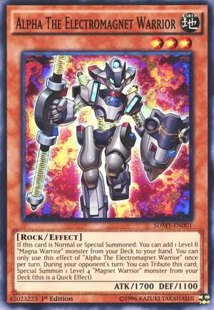 Alpha The Electromagnet Warrior SDMY-EN001 card from Structure Deck: Yugi Muto