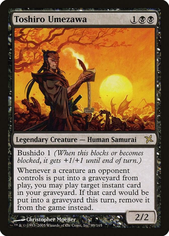 Toshiro Umezawa 89 card from Betrayers of Kamigawa