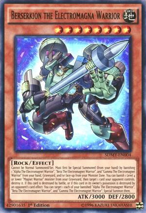 Berserkion the Electromagna Warrior SDMY-EN004 card from Structure Deck: Yugi Muto