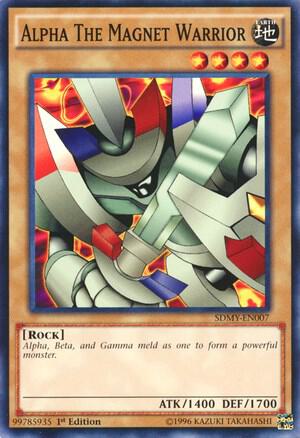 Alpha The Magnet Warrior SDMY-EN007 card from Structure Deck: Yugi Muto