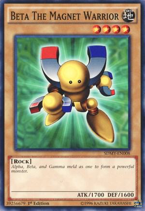 Beta The Magnet Warrior SDMY-EN008 card from Structure Deck: Yugi Muto