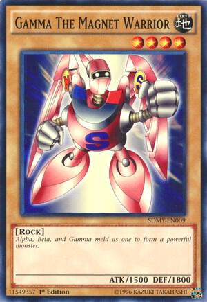 Gamma The Magnet Warrior SDMY-EN009 card from Structure Deck: Yugi Muto