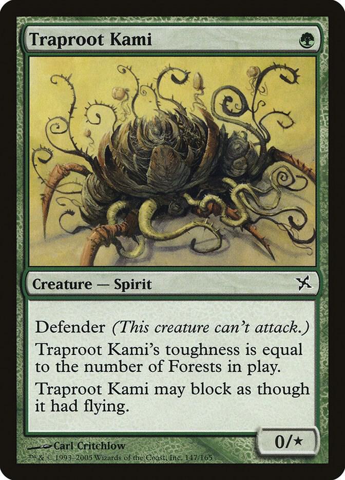 Traproot Kami 147 card from Betrayers of Kamigawa
