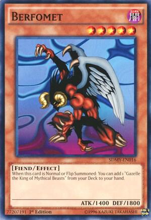 Berfomet SDMY-EN016 card from Structure Deck: Yugi Muto