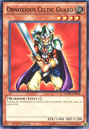 Obnoxious Celtic Guard SDMY-EN018 card from Structure Deck: Yugi Muto