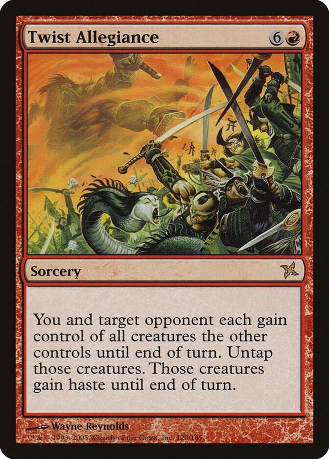 Twist Allegiance 120 card from Betrayers of Kamigawa