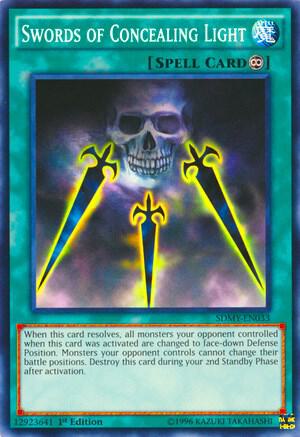 Swords of Concealing Light SDMY-EN033 card from Structure Deck: Yugi Muto