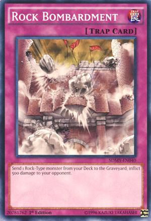 Rock Bombardment SDMY-EN040 card from Structure Deck: Yugi Muto