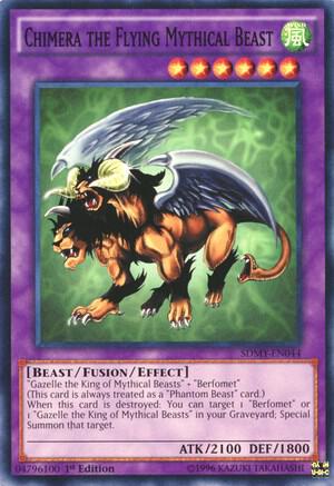 Chimera the Flying Mythical Beast SDMY-EN044 card from Structure Deck: Yugi Muto