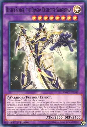 Buster Blader, the Dragon Destroyer Swordsman SDMY-EN045 card from Structure Deck: Yugi Muto