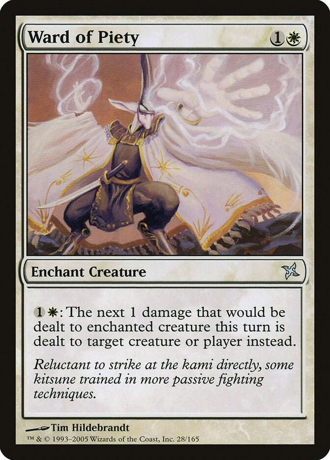 Ward of Piety 28 card from Betrayers of Kamigawa