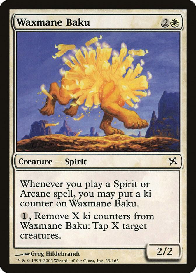 Waxmane Baku 29 card from Betrayers of Kamigawa