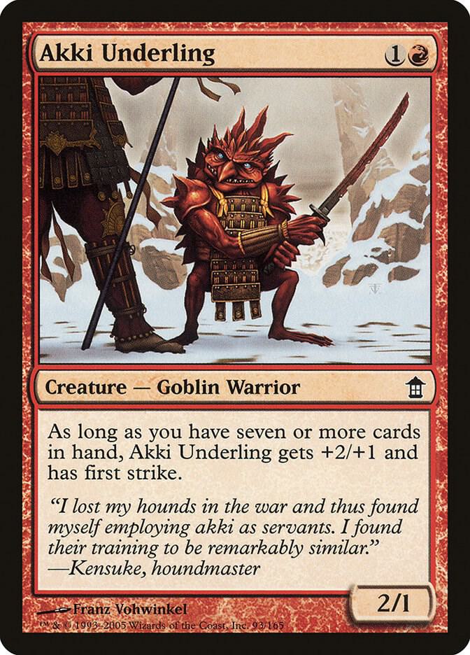 Akki Underling 93 card from Saviors of Kamigawa