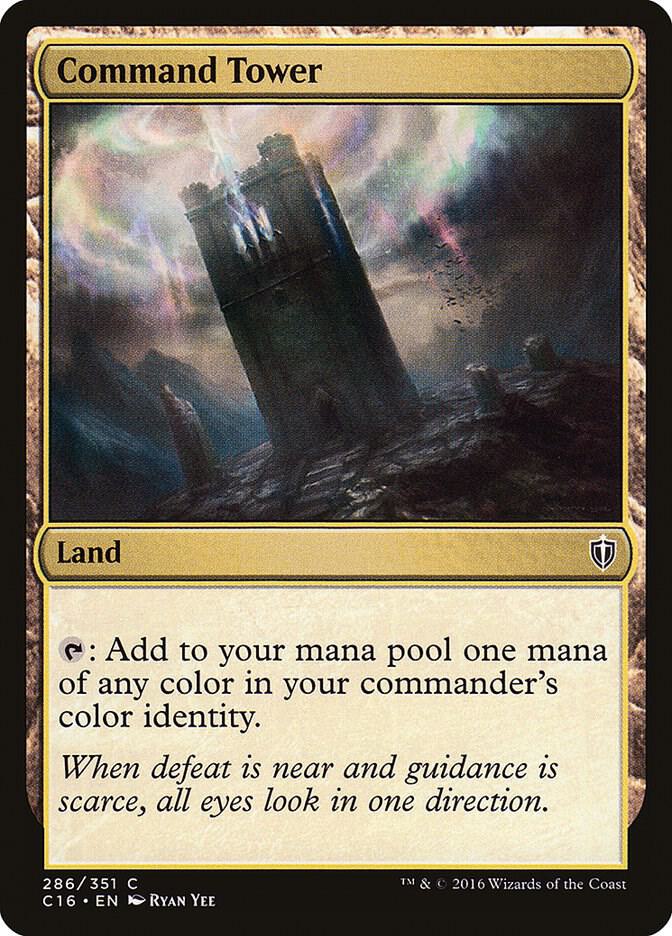 Command Tower 286 card from Commander 2016